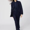 Chaqueta entallada de doble botonadura para mujer