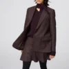 Chaqueta entallada de tweed para mujer
