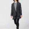 Chaqueta entallada de tweed para mujer
