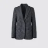 Chaqueta entallada de tweed para mujer