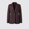 Chaqueta entallada de tweed para mujer