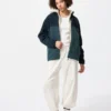 Chaqueta unisex de forro polar con cremallera completa | Color Block Chaqueta unisex de forro polar con cremallera completa | Color Block