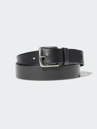Cinturón de cuero italiano engrasado para hombre