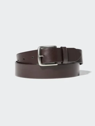 Cinturón de cuero italiano engrasado para hombre