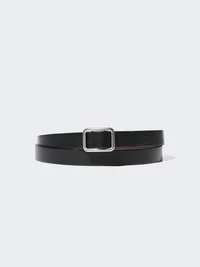 Cinturón estrecho reversible sin agujeros para mujer