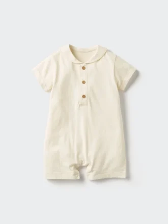 Conjunto de una pieza con mangas cortas para bebé
