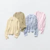 Jerséis de polos de algodón liso para mujer | A rayas