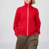 Cárdigan de mujer con cremallera completa y punto milano lavable Cárdigan de mujer con cremallera completa y punto milano lavable