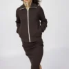 Cárdigan de mujer con cremallera completa y punto milano lavable Cárdigan de mujer con cremallera completa y punto milano lavable