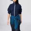 Cárdigan de mujer con cremallera completa y punto milano lavable Cárdigan de mujer con cremallera completa y punto milano lavable