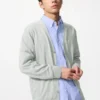 Cárdigan de punto con cuello en V para hombre