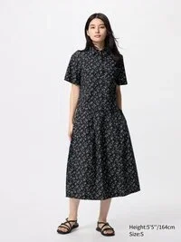 Falda Cocoon de algodón para mujer | Estampada