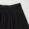 Falda fruncida de denim para mujer