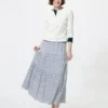 Falda larga escalonada para mujer | Estampada Falda larga escalonada para mujer | Estampada