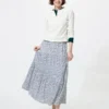 Falda larga escalonada para mujer | Estampada Falda larga escalonada para mujer | Estampada