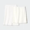 Falda midi de mezcla de lino para mujer | Pantalones cortos