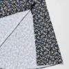 Falda midi estampada con abertura para mujer