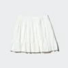 Falda voluminosa de seersucker para mujer