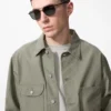 Gafas de sol unisex con doble puente metálico