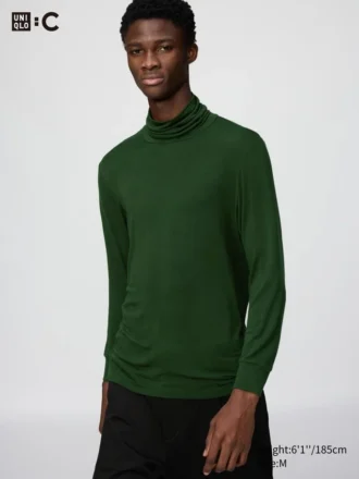 Jerséis de cuello vuelto HEATTECH Extra Warm para hombre, mezcla de cachemira