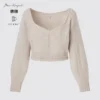 Jerséis de manga larga con volumen 3D Knit para mujer