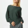 Jerséis de mujer 3D Knit de algodón con mangas voluminosas