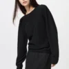 Jerséis de mujer 3D Knit de algodón con mangas voluminosas