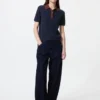 Jerséis de polo de pantalones cortos para mujer | Color Block Jerséis de polo de pantalones cortos para mujer | Color Block