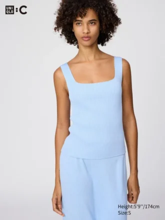 Jerséis de punto 3D Knit sin mangas para mujer