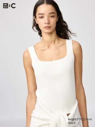 Jerséis de punto 3D Knit sin mangas para mujer