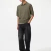 Jerséis de punto lavables unisex con mangas cortas