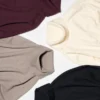 Jerséu de manga larga 3D Knit con Souffle Yarn para mujer