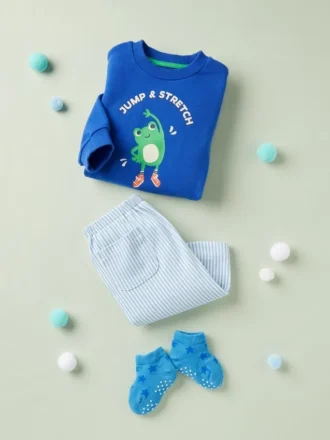 Leggings cortos Baby AIRism | A rayas