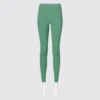 Leggings suaves con bolsillos AIRism con protección UV para mujer