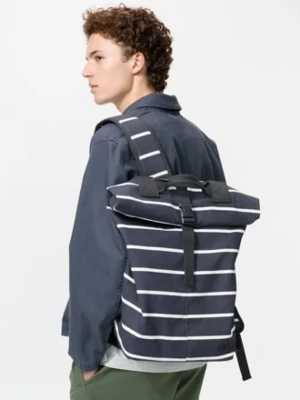 Mochila unisex con cierre enrollable | A rayas