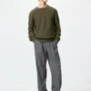 Pantalones anchos con pliegues para hombre | Talla alta Pantalones anchos con pliegues para hombre | Talla alta