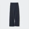 Pantalones anchos de jersey cepillado para mujer | Talla alta