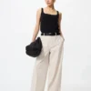 Pantalones anchos elegantes para mujer