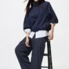 Pantalones anchos elegantes para mujer | A rayas