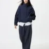 Pantalones anchos elegantes para mujer | A rayas Pantalones anchos elegantes para mujer | A rayas