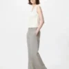 Pantalones anchos elegantes para mujer | A rayas | Talla alta