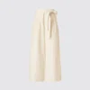 Pantalones anchos hasta el tobillo con cinturones para mujer