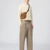 Pantalones anchos plisados para hombre Pantalones anchos plisados para hombre