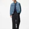 Pantalones anchos plisados para mujer