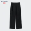 Pantalones anchos plisados para mujer | Denim