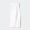 Pantalones anchos plisados para mujer | Talla alta