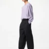 Pantalones anchos plisados para mujer | Talla alta