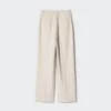 Pantalones anchos plisados para mujer | Talla alta