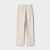 Pantalones anchos plisados para mujer | Talla alta