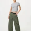 Pantalones cargo de corte recto para mujer Pantalones cargo de corte recto para mujer